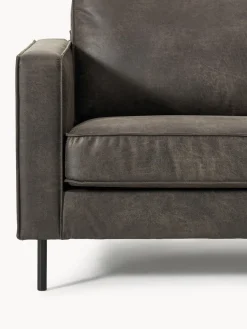 Sofá rinconera grande de cuero reciclado Hunter