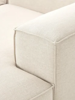 Sofá rinconera grande de mezcla de lino Lennon