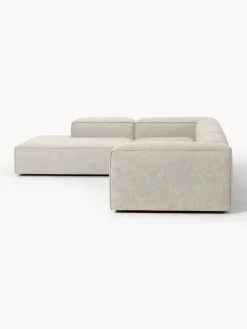 Sofá rinconera grande de mezcla de lino Lennon