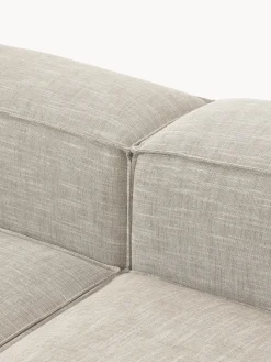 Sofá rinconera grande de mezcla de lino Lennon