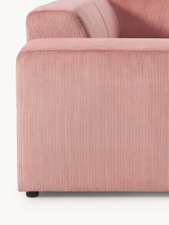 Sofá rinconera grande de pana Melva (4 plazas)