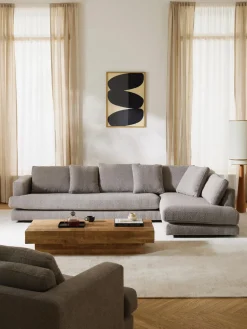 Sofá rinconera grande en tejido bouclé Tribeca