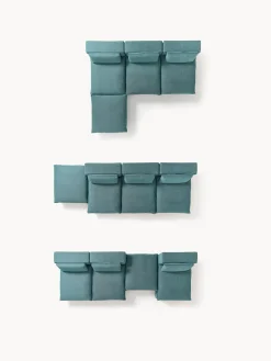 Sofá rinconera grande modular con reposapiés Felix