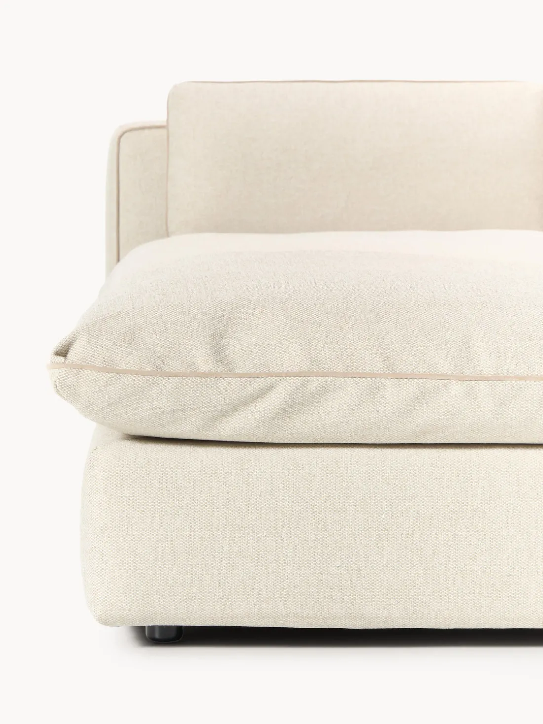 Sofá rinconera grande modular con reposapiés Felix