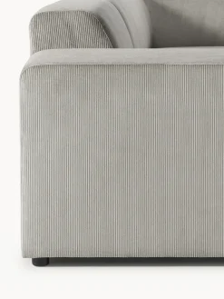 Sofá rinconera longue grande de pana Melva