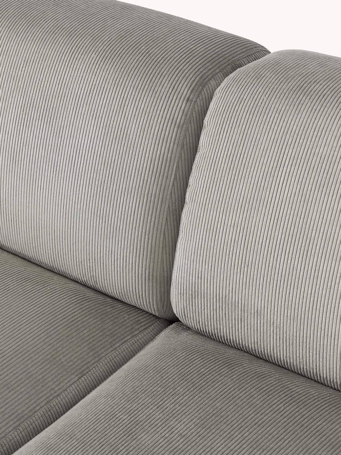 Sofá rinconera longue grande de pana Melva