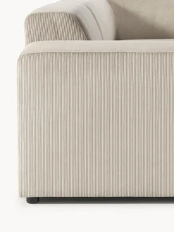 Sofá rinconera longue grande de pana Melva