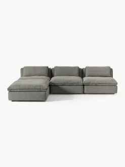 Sofá rinconera modular con reposapiés izquierdo/derecho Felix