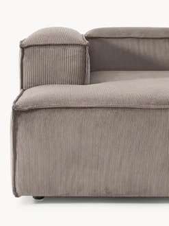 Sofá rinconera modular de pana Lennon