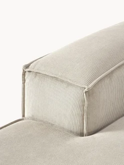 Sofá rinconera modular de pana Lennon