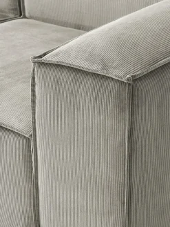 Sofá rinconera modular de pana Lennon