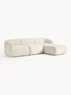 Sofá rinconera modular de borreguillo Sofia (3 plazas)