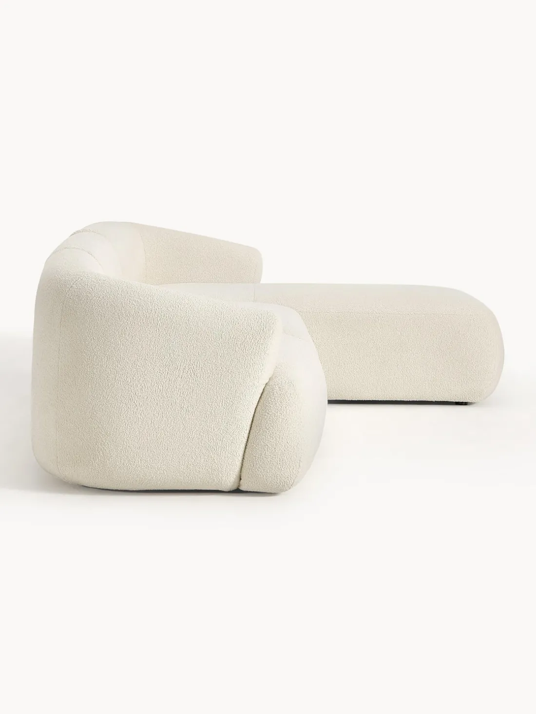 Sofá rinconera modular de borreguillo Sofia (3 plazas)