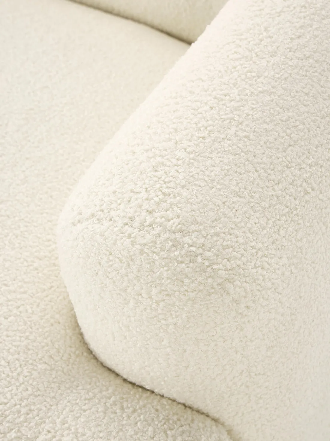 Sofá rinconera modular de borreguillo Sofia (3 plazas)