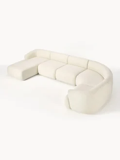 Sofá rinconera modular de borreguillo Sofia