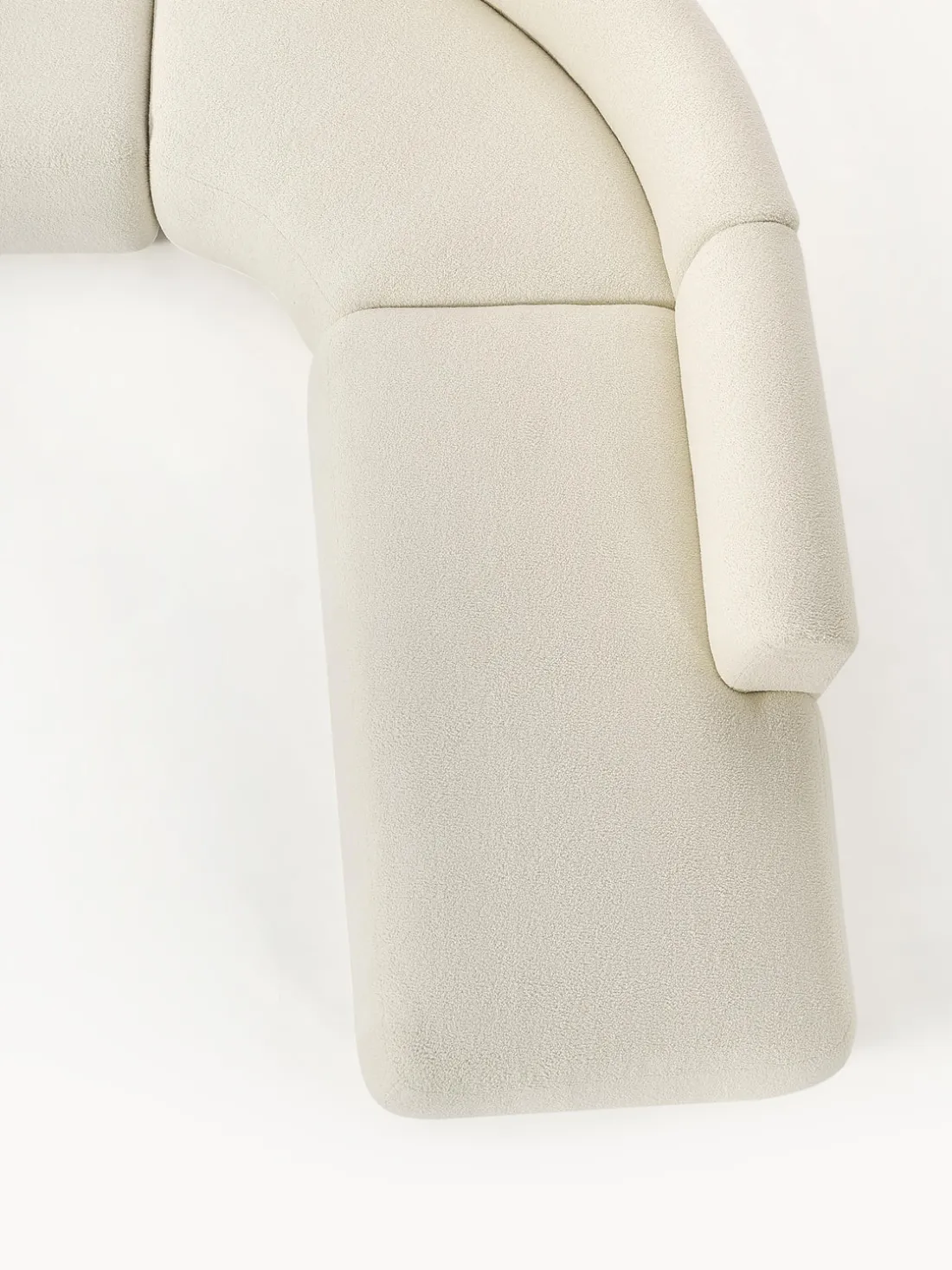 Sofá rinconera modular de borreguillo Sofia (4 plazas)