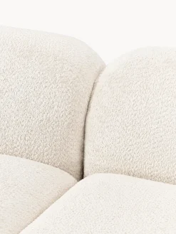 Sofá rinconera modular de borreguillo bouclé Wolke (4 plazas)
