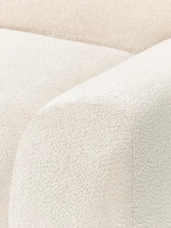 Sofá rinconera modular de borreguillo bouclé Wolke (4 plazas)