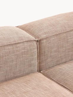 Sofá rinconera modular de mezcla de lino Lennon