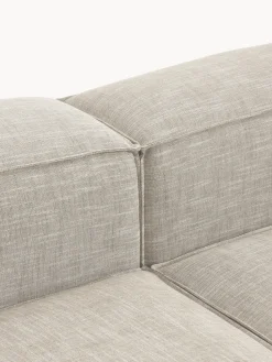 Sofá rinconera modular de mezcla de lino Lennon