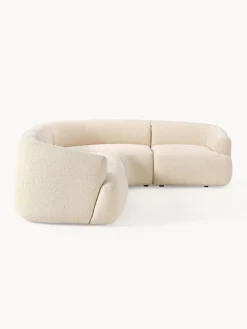 Sofá rinconera modular en tejido bouclé Sofia (4 plazas)