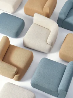 Sofá rinconera modular en tejido bouclé Sofia (4 plazas)