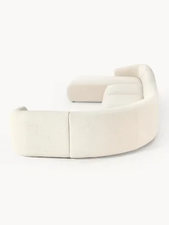 Sofá rinconera modular en tejido bouclé Sofia