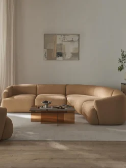 Sofá rinconera modular en tejido bouclé Sofia (4 plazas)