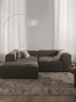 Sofá rinconera modular en tejido bouclé Lennon