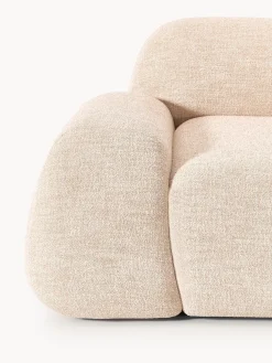 Sofá rinconera modular en tejido bouclé Wolke (4 plazas)