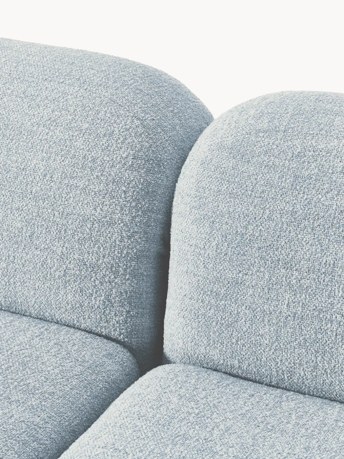 Sofá rinconera modular en tejido bouclé Wolke (4 plazas)