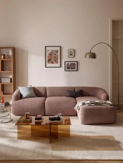 Sofá rinconera modular en tejido bouclé Sofia (3 plazas)