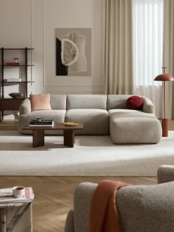 Sofá rinconera modular en tejido bouclé Sofia (3 plazas)