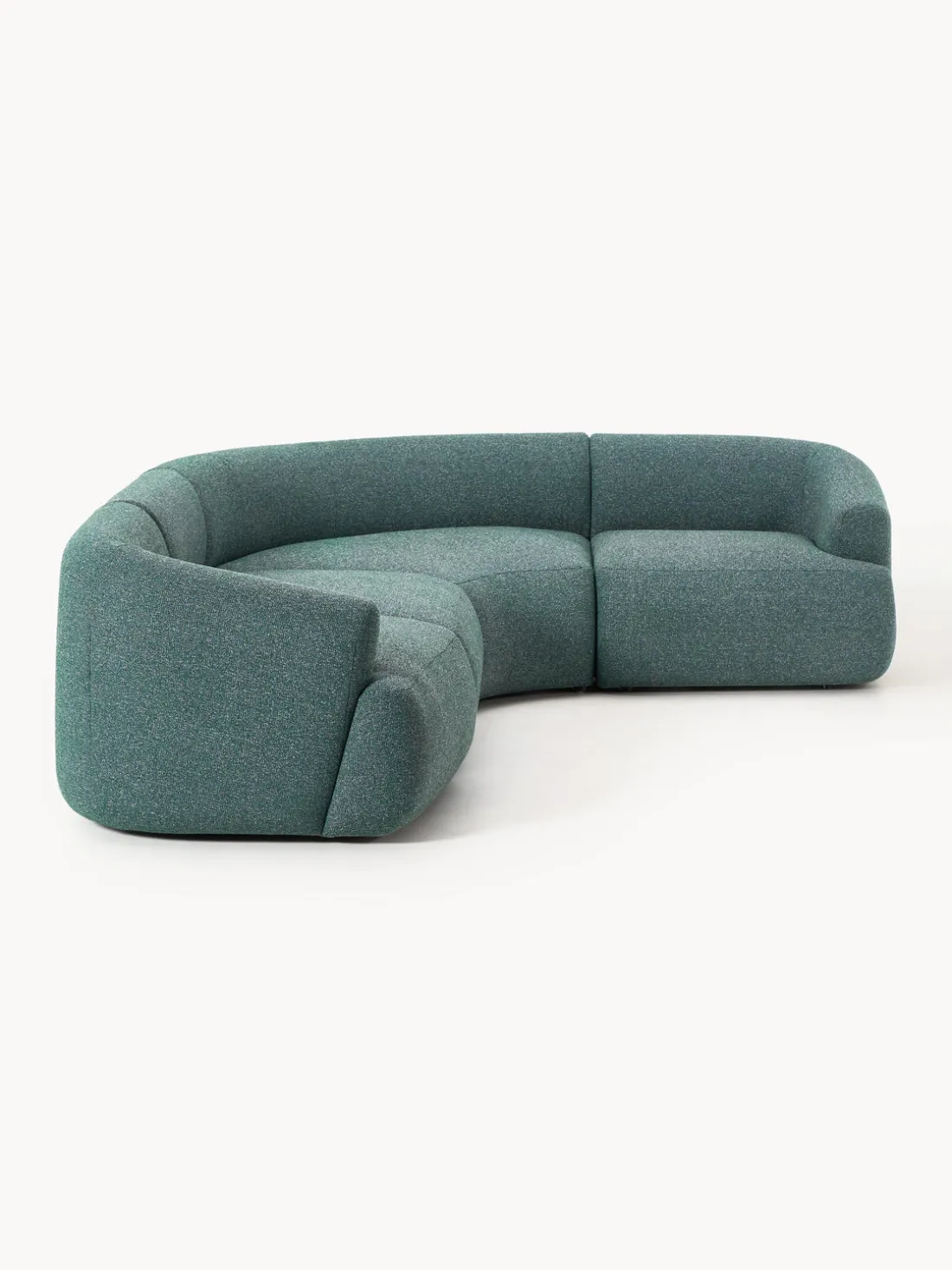 Sofá rinconera modular en tejido bouclé Sofia (4 plazas)