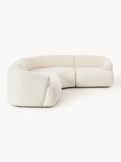 Sofá rinconera modular en tejido bouclé Sofia (4 plazas)