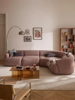 Sofá rinconera modular en tejido bouclé Sofia (4 plazas)
