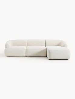 Sofá rinconera modular en tejido bouclé Sofia (3 plazas)