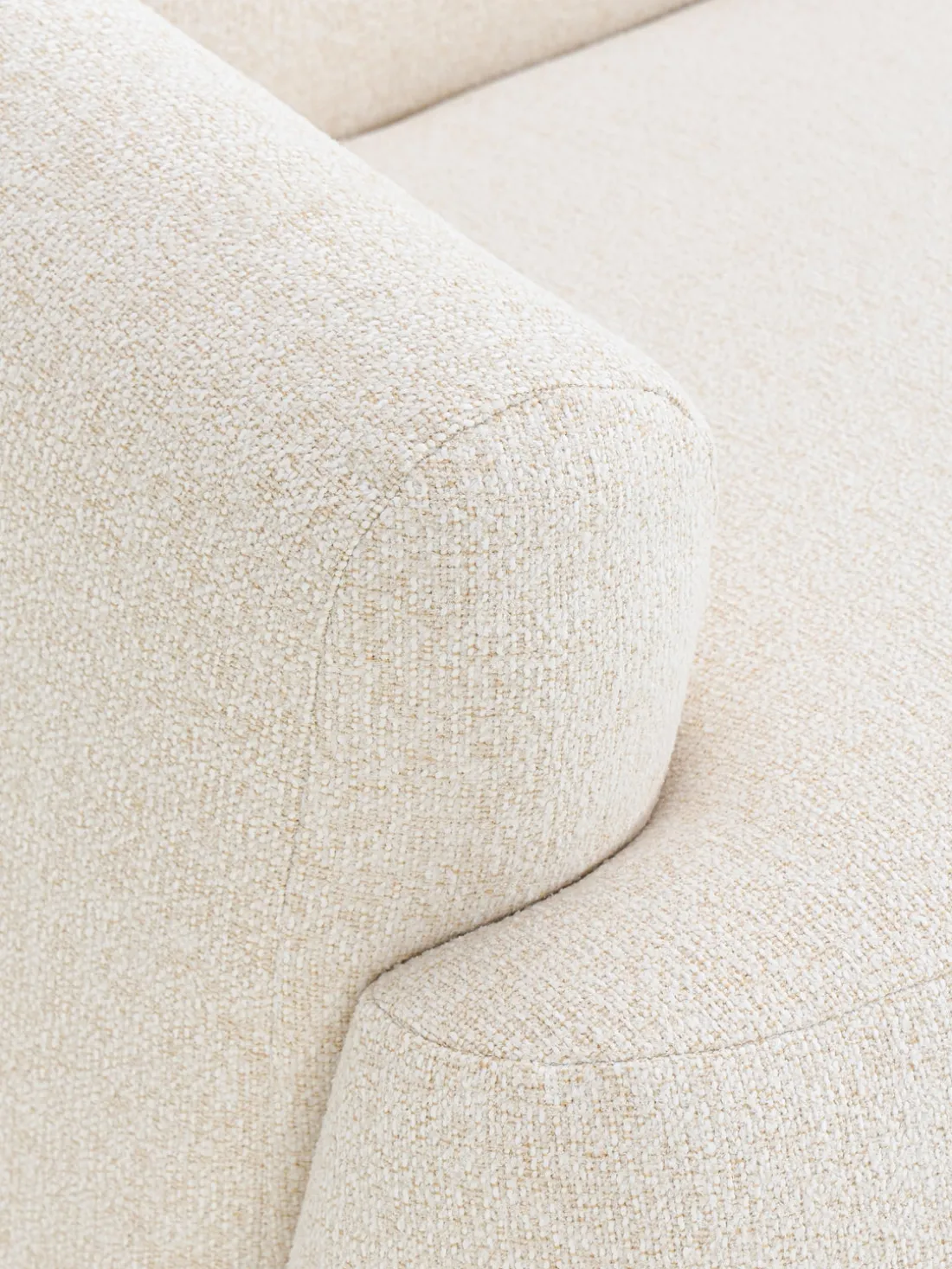 Sofá rinconera modular en tejido bouclé Sofia (3 plazas)