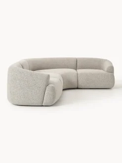 Sofá rinconera modular en tejido bouclé Sofia (4 plazas)