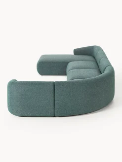 Sofá rinconera modular en tejido bouclé Sofia