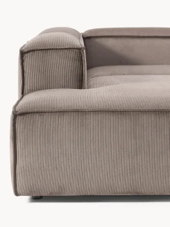 Sofá rinconera modular grande de pana Lennon