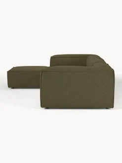 Sofá rinconera modular grande en tejido bouclé Lennon