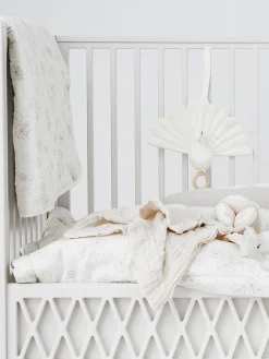 Sonajero colgante de algodón ecológico Peacock