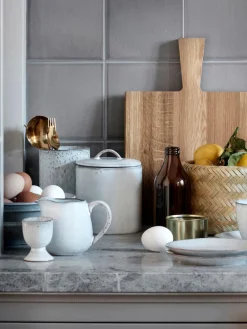 Soportes de huevo artesanales Nordic Sand, 2 uds.