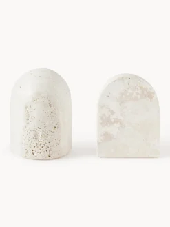 Sujetalibros de travertino Sava, 2 uds.