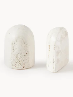 Sujetalibros de travertino Sava, 2 uds.