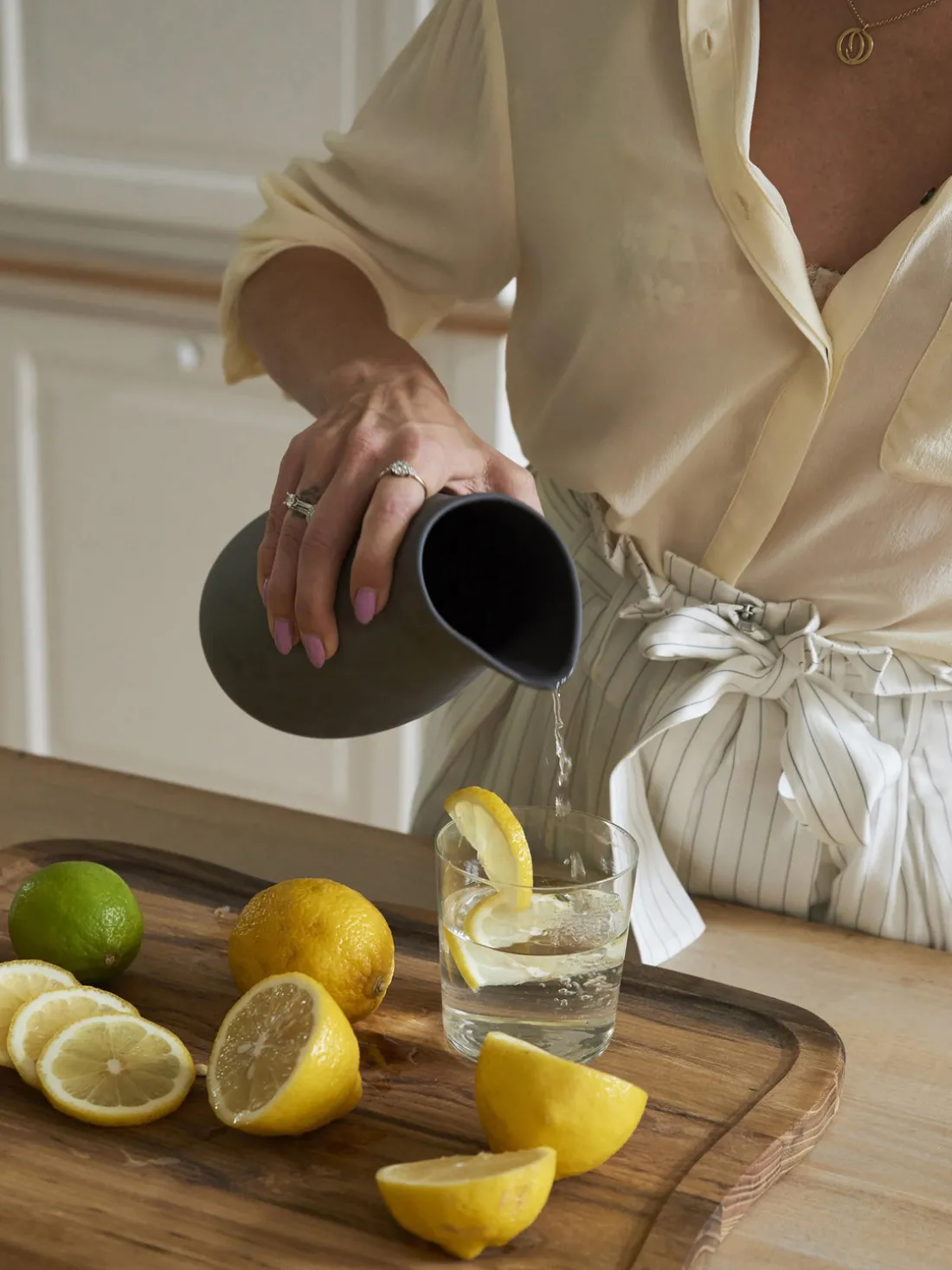 Tabla de cortar de madera de teca Raw