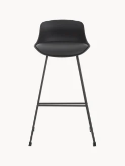 Taburete alto de cuero sintético Tina, 2 uds.