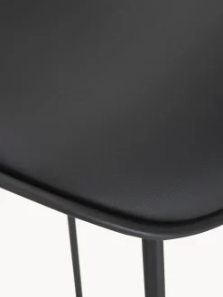 Taburete alto de cuero sintético Tina, 2 uds.