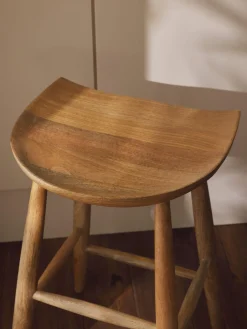 Taburete alto de madera de mango Nino